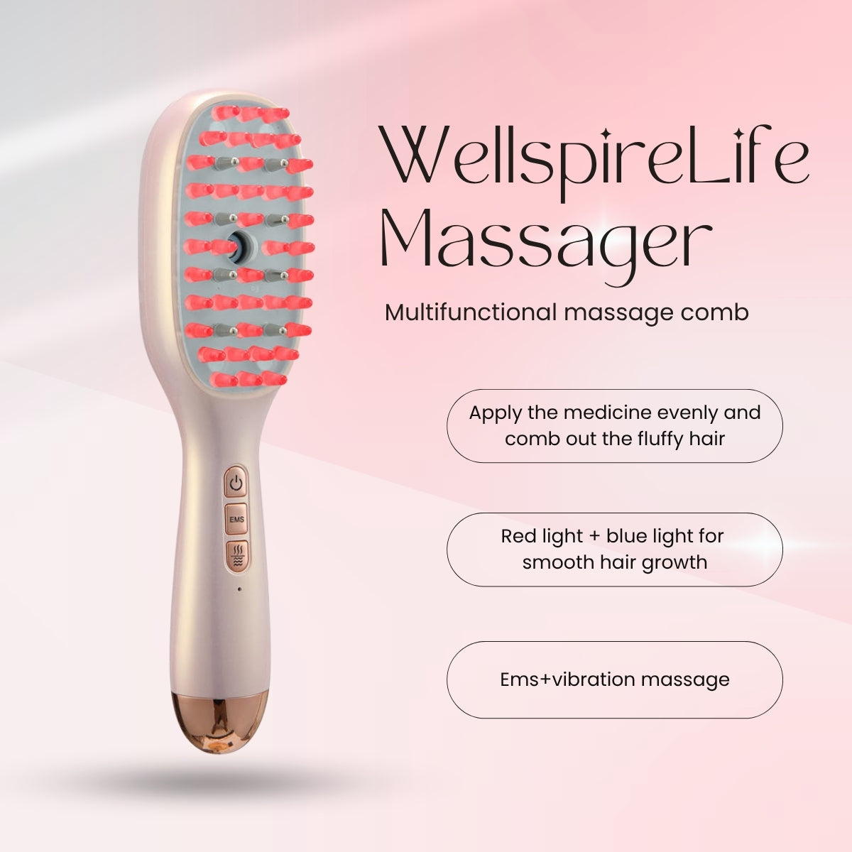 Wellspire Life Scalp Massager Comb